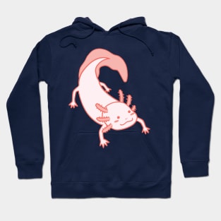 Cute kawaii Axolotl Drawing Hoodie